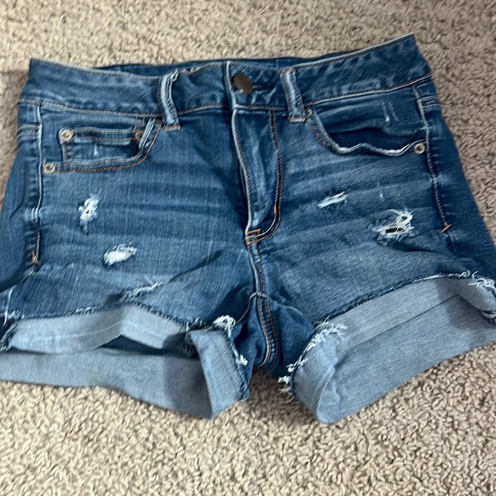 american eagle jean shorts size 4